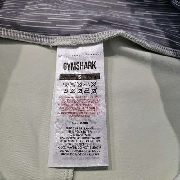 Gymshark Speed Leggings, Size Small, Gray/Light Green Multi - Picture 7 of 11